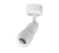 LED Adjustable Focus Spotlight, Surface Mounted Accent Lamp, Ceiling or Wall Mount Spot Lights, Concert Gallery Museum Bar Ambient Directional Zoom Lighting (White-7W,Warm White-3000K)