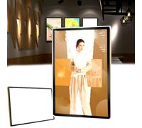 LED Advertising Light Box, Double-Sided Illuminated Light Box, Light Up Menu Holder, Charged Via USB+ultra-thin frame, for Restaurants, Hotels, Stores, Offices,A,60 * 80CM