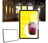 LED Advertising Light Box, Double-Sided Illuminated Light Box, Light Up Menu Holder, Charged Via USB+ultra-thin frame, for Restaurants, Hotels, Stores, Offices,40 * 60cm,B
