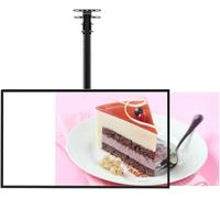 LED Advertising Light Box, LED Backlit Menu Board for Restaurant Shops, Wall Mounted Advertising Frame Display, Various Hanging Methods, Billboard for Restaurants, Bars, Shops Cc 50X70cm