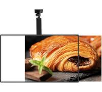 LED Advertising Light Box, LED Backlit Menu Board for Restaurant Shops, Wall Mounted Advertising Frame Display, Various Hanging Methods, Billboard for Restaurants, Bars, Shops Cc 50X70cm