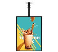 LED Advertising Light Box, Slim Vertical Display with Wall Mount, Backlit Digital Menu Solution for Business Promotion