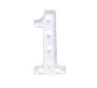 LED Alphabet Letter Lights Light Up Warm White Night Light Plastic Letters Numbers Standing for Home Party Bar Wedding Festival Birthday Decorations Xmas Gifts 1