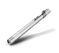 LED Aluminium Pocket Torch Doctors Nurses Eye Pupil Examination Gauge Pen Light - Silver