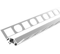 LED Aluminium Profile for Tiled Internal Corner, 2M Length