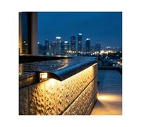LED Aluminum Drip Edge Water Diverter, Curved 25mm / 50mm | Heavy-Gauge Aluminum Water Diverter, Custom Fit, Easy assemble, Multi-Purpose Trim(50mm/1.97in,1pc)