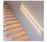 LED Aluminum Handrail, Wall-Mounted Staircase Railing, Entry Assist Handle for Passage, 19.7" White Right Side, Outdoor Indoor Lighting Solution
