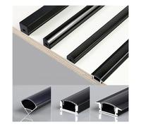 LED Aluminum Profile, 2/3/5/10pcs 0.5m/pcs V/U/YW Style LED Aluminum Profile for 5050 5630 Channel Holder Milky Cover Cabinet Closet Linear Bar Strip Lights Black ( Color : YW-type Milky , Size : 10pc