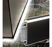 LED Aluminum Skirting Board, Modern Metal Wall Profile for Indoor Lighting Decor, Stylish Channel Solution for Living Room & Bedroom