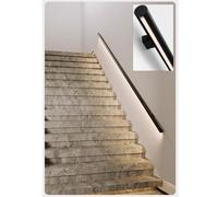 LED Aluminum Stair il with Illuminated Wall Mounted Railing 39.3" 1m White il for Indoor Stairs Modern Safe Solut for Home Decor