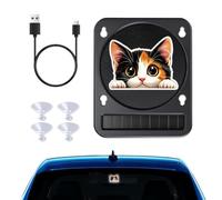 LED Ambient Lighting Car Solar-Powered LED Cute Cat Suction Cup