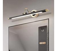 Led American Bathroom Light Bronze Mirror Light 180 ° Rotation Mirror Cabinet Lamp Neutral White 4000K Bedroom Wall Light Waterproof Anti Fog Make-Up Light/46Cm8W