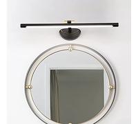 Led American Mirror Light Retro Bathroom Mirror Cabinet Lamp Made of Copper Make-Up Light Waterproof 180 ° Rotation Wall Light for Home, Hotel/Black 41Cm