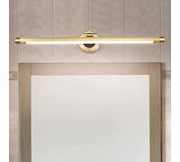 Led American Mirror Light Waterproof Bathroom Mirror Cabinet Light Retro Bronze Wall Light Neutral White 4000K Anti Fog Make-Up Light for Home, Hotel/Gold 43Cm