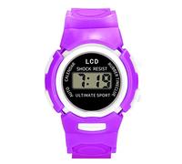 LED Analog Sport Digital Electronic Girls Watch Children Wrist Kid's Watch Little Boys Watches Ages 3-5 (Purple, One Size)