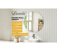 LED and Decorative Wall Mirrors Collection: Levede Full Length Arched Mirror in Gold