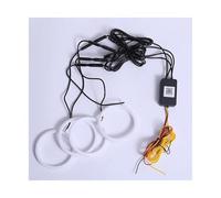LED Angel Eyes Light 4Pcs Car Angel Eyes RGB LED Halo Rings DRL Headlight Universal Fit use for Auto Fog Light 60mm 70mm 80mm 90mm 95mm 100mm 110mm 120mm(4in1-Colorful 60mm)