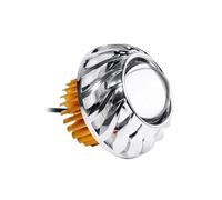 LED Angel Eyes Light Motorcycle Headlight LED Projector Lens Single Halo Eye Spot Light White Aluminum Alloy + Plastic(Blue)