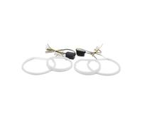 LED Angels Eyes For BMW E83 For X3 2003-2010 Accessories Super Bright SMD Cotton Light Switchback LED Angel Eye Ring DRL Kit Angel Eye Kit(White and yellow)