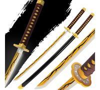 LED Anime Sword Battery Powered Light Up Cosplay Prop, Luminous Bamboo Blade Display Sword for Anime Fans, Collectors, Photoshoots and Cosplay Events, 104cm, Age 14+