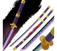 LED Anime Sword Battery Powered Light Up Cosplay Prop, Luminous Bamboo Blade Display Sword for Anime Fans, Collectors, Photoshoots and Cosplay Events, 104cm, Age 14+