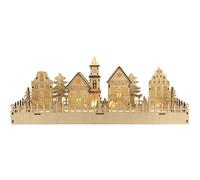 LED Annecy Wooden Christmas Village