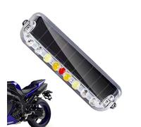 LED Anti-Collision Lights,Solar Powered LED Traffic Advisor Warning Light Bar | High Visibility Safety Warning Mini Grille Light for Motorcycle, Truck, Electric Car, Car
