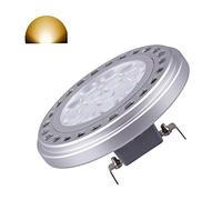Led AR111 Reflector Light Bulb G53 Spot Light 15W 30°Beam Warm White 3000k 12V Spotlight TrackLight 1200Lm Replacement Incandescent Halogen Bulb 120w Ar111 G53 Downlight Wall Light