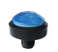 LED Arcade Button, 60mm Convex Circle Switch with Light, Game Machine Reset Button, Multi-Colour (bule-1)