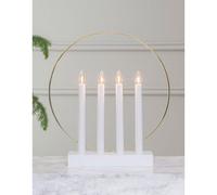 LED Arch Light Glossy Round White 4 X 3W E10 Candles Extra Warm Switch