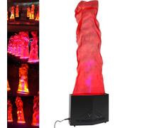 LED Artificial Fire Flame Lamp with Remote Control - 3D Electric Campfire Stage Lighting for DJ Party and Nightclubs