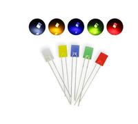 LED assortment rectangular of 100 pieces, 20 red, 20 green, 20 yellow, 20 blue, 20 white LEDs LED light *elpohl *