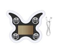 LED Atmosphere Lighting for Vehicles - Butterfly Decor Rechargeable Triangle Light for Windows with 6 Modes - For Women Bedroom Party Truck Motorcycle Frame Vehicle