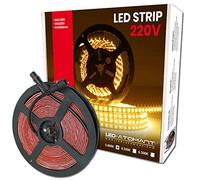 LED ATOMANT 5 m Roll of Direct LED Light Strip to 220V, Warm White (3000K), Waterproof, Cut Every 10 cm