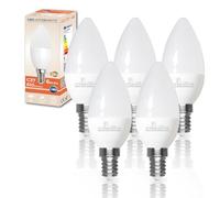 LED ATOMANT, S.L. Pack of 5 LED Candle C30, 7 W Neutral White (4500 K). 680 Lumens, Fine Cap E14. Equivalent to 60 W Traditional 7 W