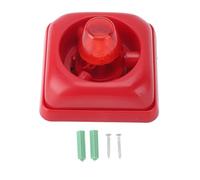 LED Audible Visual Alarm Strobe Warning Horn 3 Sound Modes Flashing Light Fire Security Horn DC12V 24V for Residential Commercial Spaces