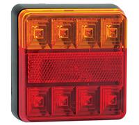 LED Autolamp 101BARE2 Square Combination Lamp, 12 V, Set of 2