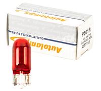 Led Autolamps 10 X 501 Red 12V 5W Side Light Number Plate Car Capless Tail Light Wedge Bulbs