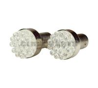 Led Autolamps 2 Pack 566 White Led 12V Stop & Tail Bayonet Bulbs Lights Lighting Car
