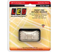 LED Autolamps Clear/White Front End Marker - 35WME