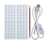 LED Backlight Board Kit for Lighphane Photo Model, 3D Printer Accessories for Bambulab A1/A1 Mini/P1/P2S/X1C/H2D, PCB Light Board Kit with USB Power Cable (4)