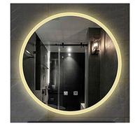 LED Backlit Bathroom Mirror 20x20/24x24 Inch Touch Switch Anti-Fog Dimmable Wall Mount Vanity Mirror with Lights - Perfect for Makeup & Grooming