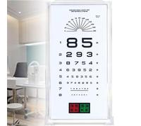 LED Backlit Eye Chart Light BoxStandard Logarithmic Vision Chart with Dual 5m Testing Distance & Remote DimmerEye Exams Chartsfor ClinicsSchools Hospitals & Optical Shops