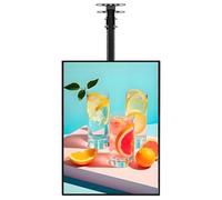 LED Backlit Menu Board With Snap Open Frame Wall-Mounted Light Box For Cafe Restaurant School Easy Poster Change Slim Aluminum Display Sign