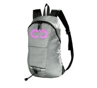 LED Backpack - Laptop Bag with Luminous Pattern, Illuminated Travel Backpack with Large Capacity | for Camping, Cycling, Commuting, School, Sports, Hiking, Outdoor Travel, Grey, Consulte la