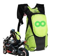 LED Backpack, Luminous Glow Bag for Night Visibility, Beat-Aligned Led Effects, Stylish Safety Light Accessory, Outdoor Pack for Camping, Hiking, Running, Scooter, 14.17x8.27x4.72 inches