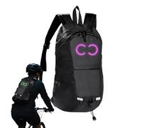 LED Backpack, Luminous Travel Bag, 15.75x9.84x4.72 Inches Laptop Rucksack Carrier, Large Capacity Storage for Biking Camping Riding Cycling Sports Outdoor Trip Commuting School Use