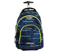 LED backpack Wheel Bee Trolley Bleu 35 L