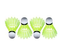 LED Badminton,Weatherproof Portable 4 Pieces,Light Up Poultry Ball,Backyard Park School Recreation Tournament Party Game