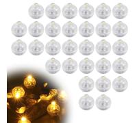 LED Balloon Lights - 30 Pcs Mini Light Kit for Balloons, Paper Lanterns, Pumpkins, Boxes - Home Christmas Halloween Birthday Party Decoration (Warm Yellow)
